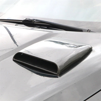 Glossy Black Bonnet Hood Scoop Air Flow Vent Cover for Car (1Pcs)