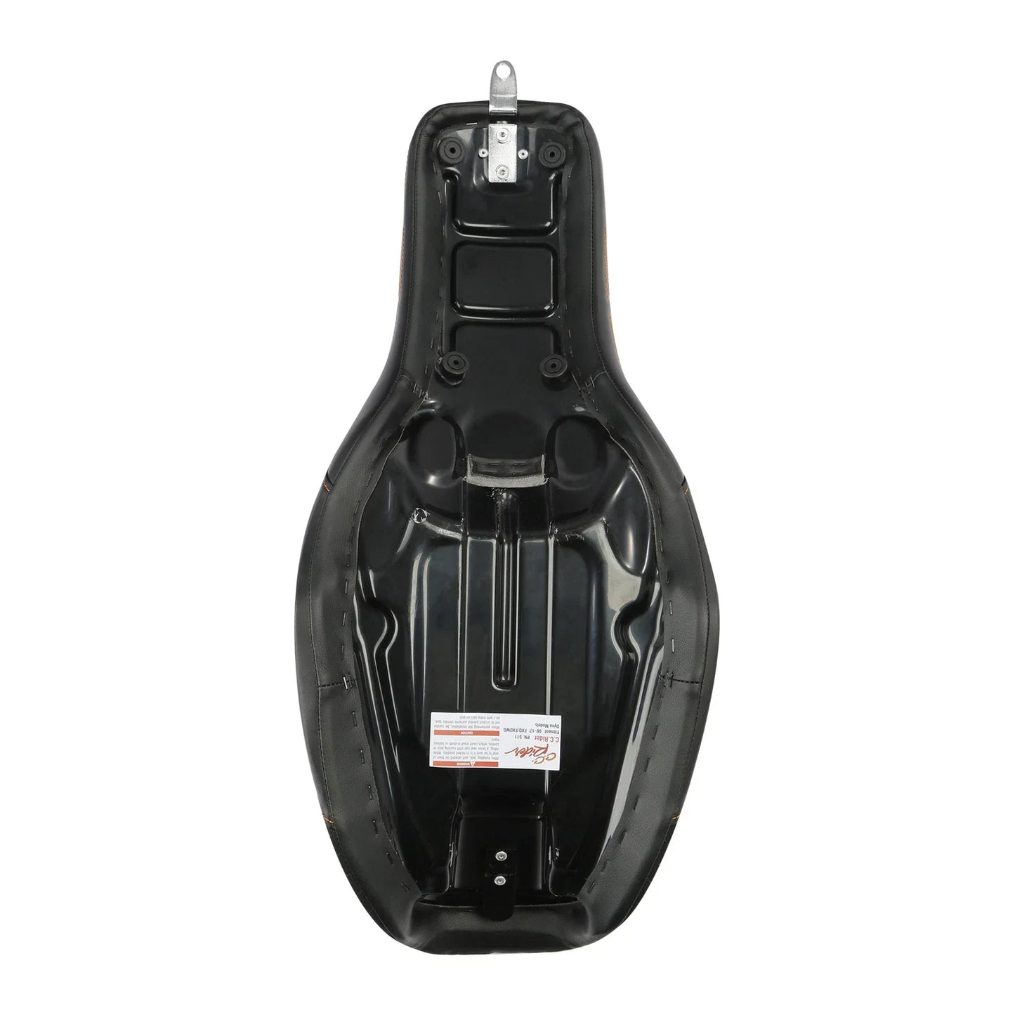 Black Brown Rider Passenger Seat for Harley Dyna Low Rider FXDL (2006-2017)