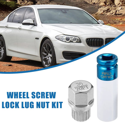 Wheel Lock Lug Nut Kit with Socket Protector for BMW