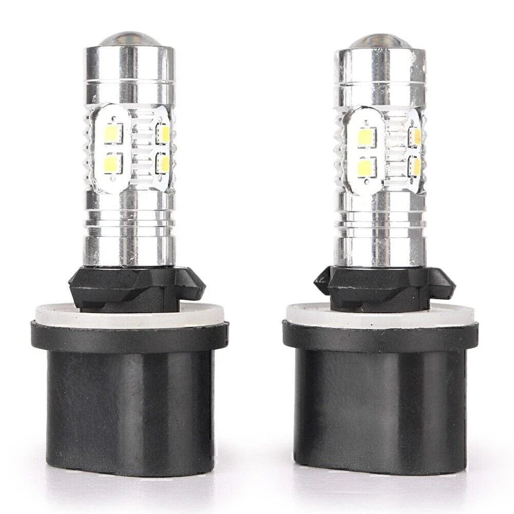 1 Pair 360�� LED Fog Light Bulbs for Car Driving Lamp 880 6000K