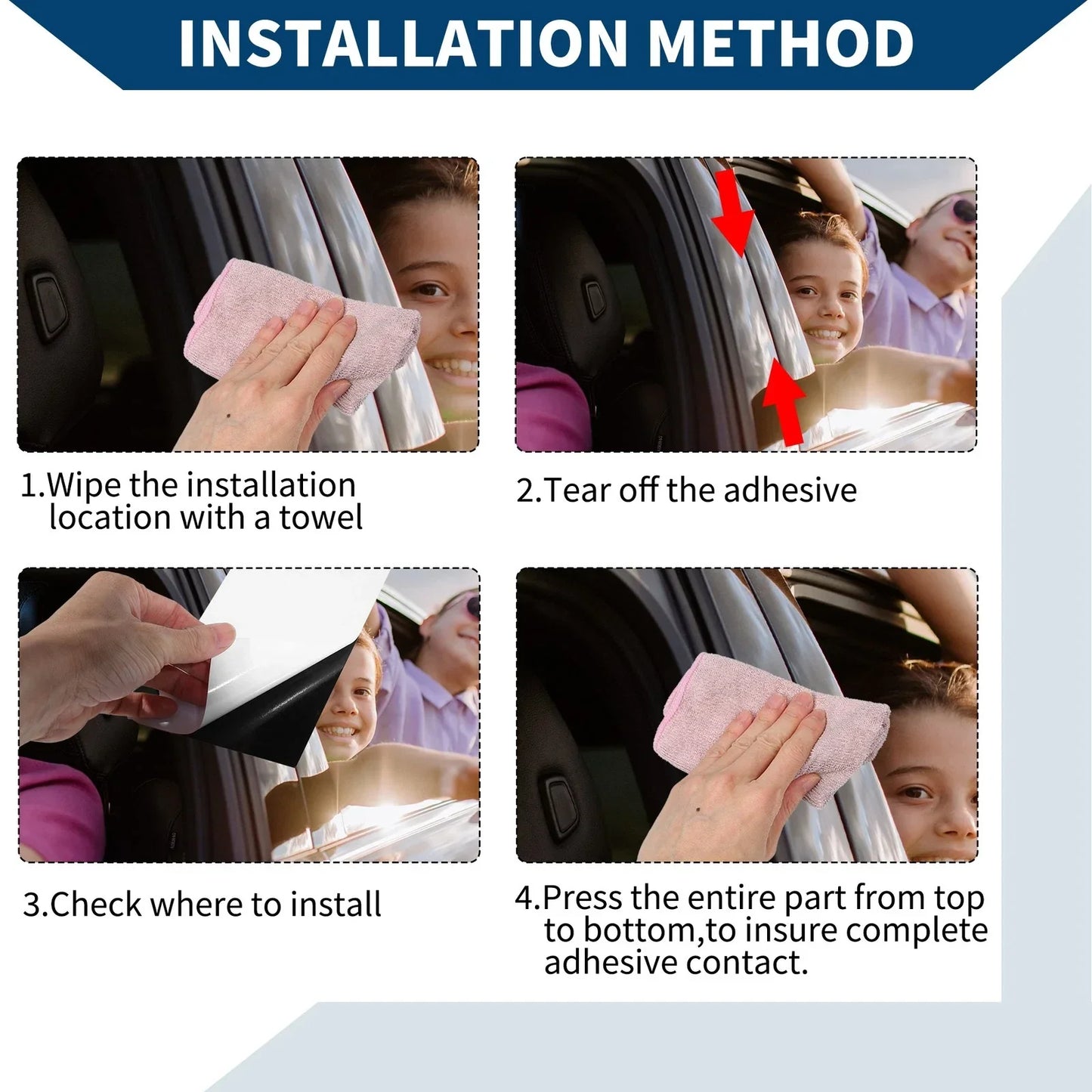 6 Pcs Door Pillar Window Trim for Honda City (2015-2019) Silver Tone