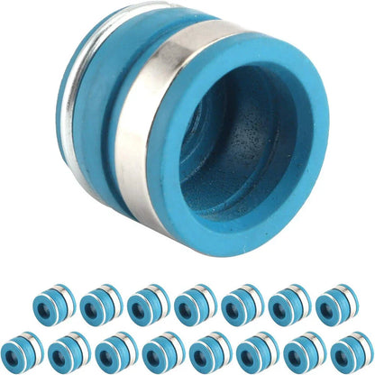 16 Pcs Valve Stem Oil Seal Kit for SBC BBC SBF BBF Engine 11/32” X .500”