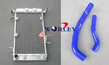 Aluminum Radiator & Red Hose for Suzuki LTZ400 KFX400 DVX400 (2003-2008)