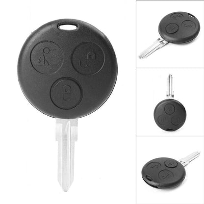 3 x Button Remote Smart Key Fob Shell Cover for Smart Forfour Fortwo Cabrio
