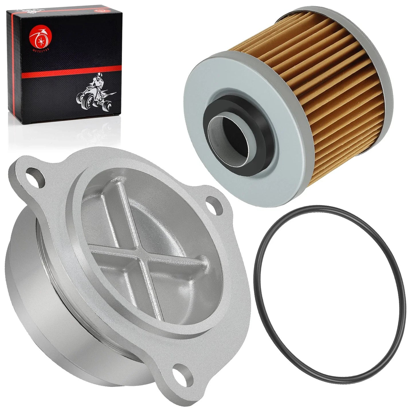 Oil Filter Cover w/ O-Ring for Yamaha V Star 1100 XVS1100 (1999–2009)