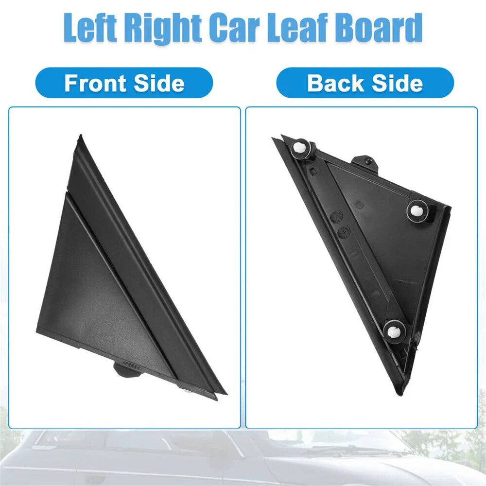 Matte Black Door Wing Mirror Covers for Fiat 500 (2012-2019)