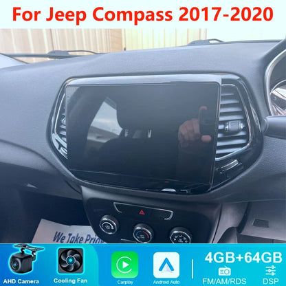 Wireless Carplay Android Auto Head Unit for Jeep Compass (2017-2020)