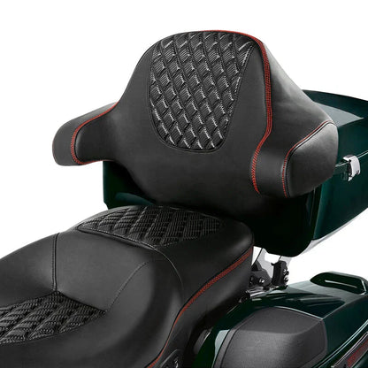 Backrest Pad for Harley Tour Touring Tri Electra Road Glide (2014-2025)