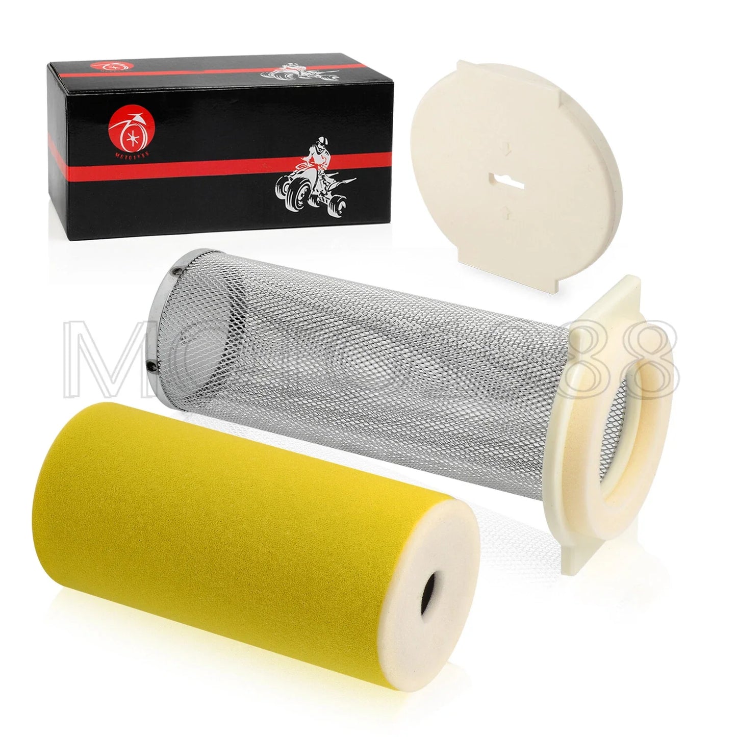 2 x AIR FILTER CAGE GUIDE & AIR FILTER for YAMAHA KODIAK 400 (2000–2002)