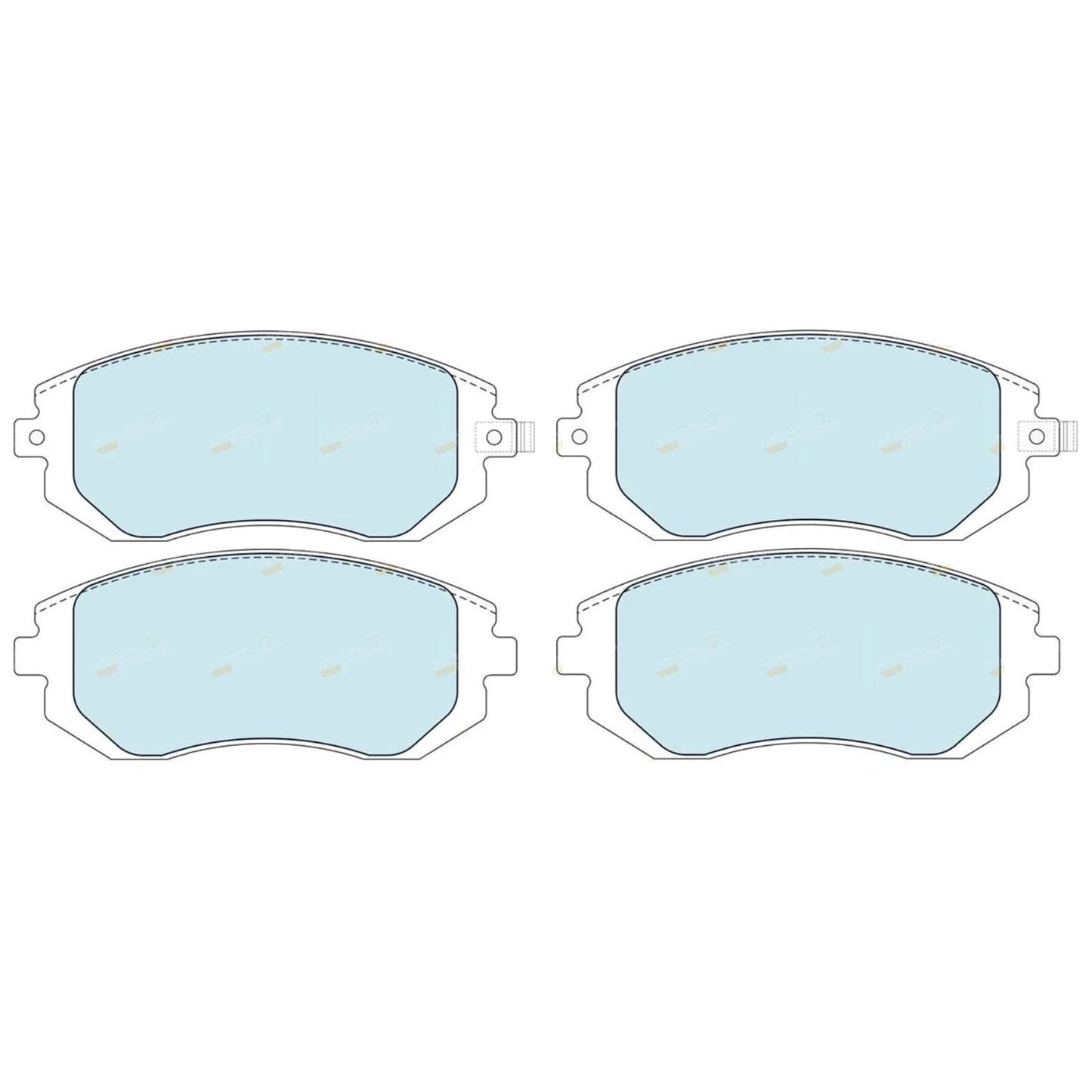 GCT Front Disc Brake Pads Set for Toyota 86 (2012–2019)