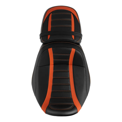 Black Orange Driver Passenger Seats for Harley CVO Road Street Glide (2023-2025)