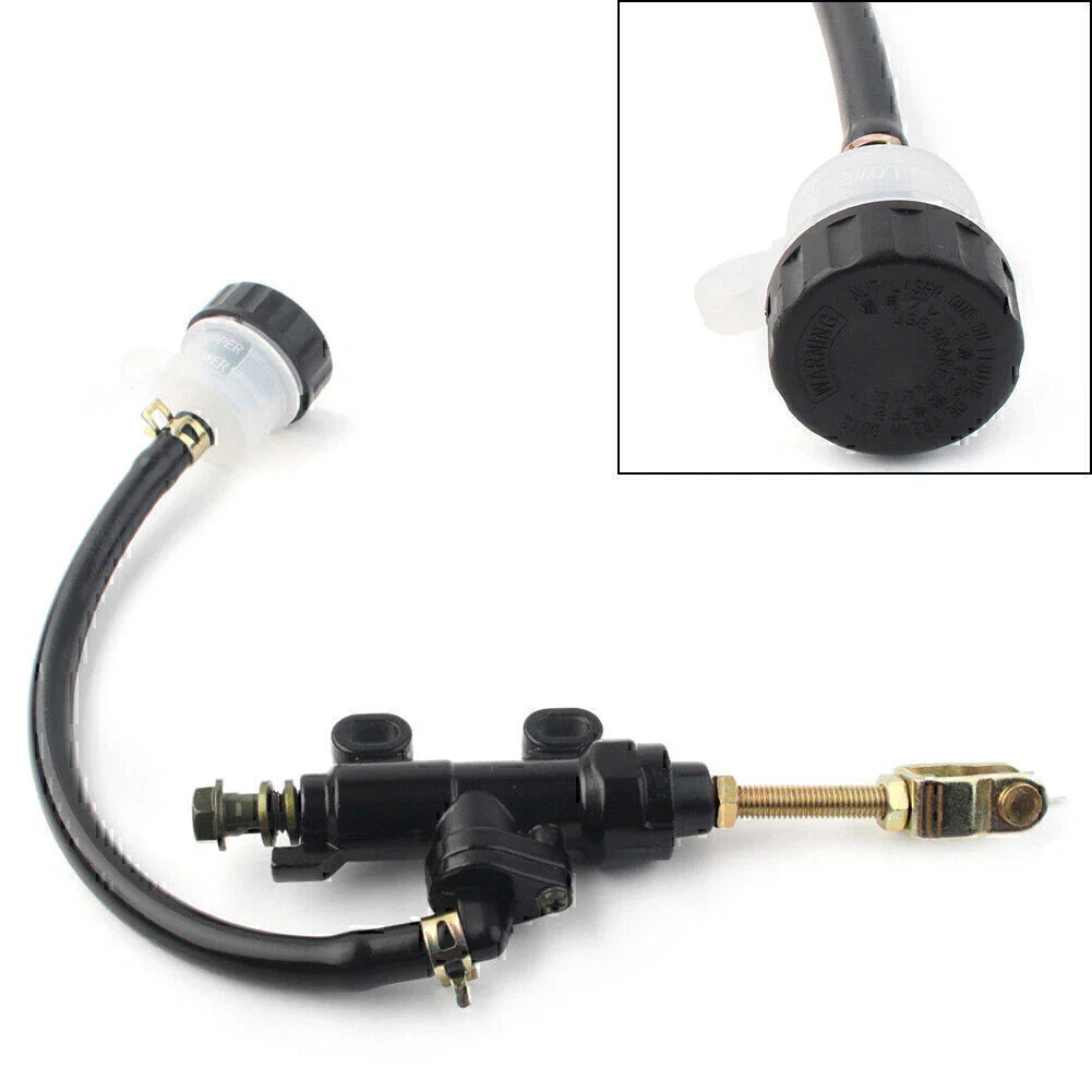 Rear Brake Master Cylinder for Moto Dirt Bike ATV Black