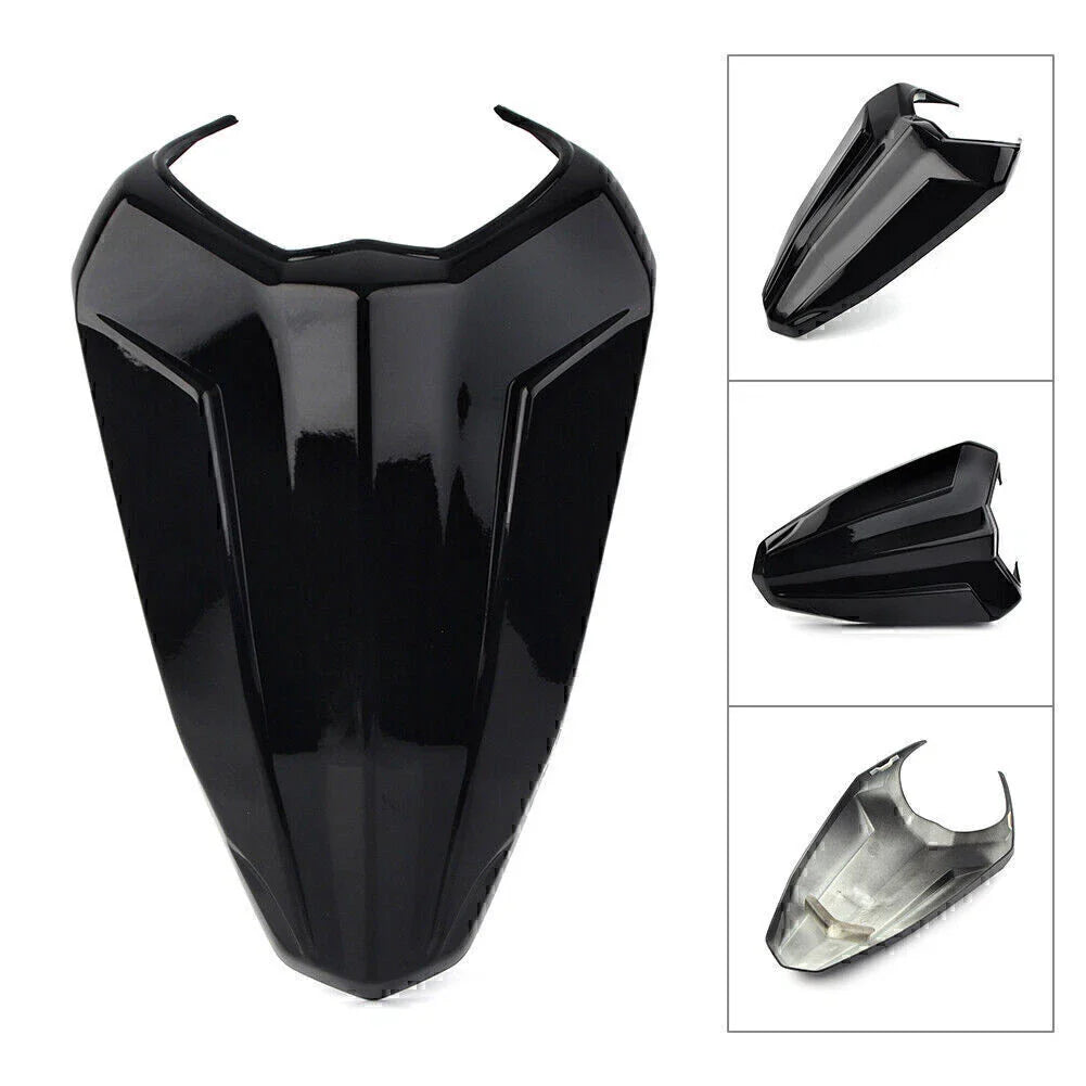 Black Rear Pillion Seat Cover for Yamaha YZF R15 (2017-2021)