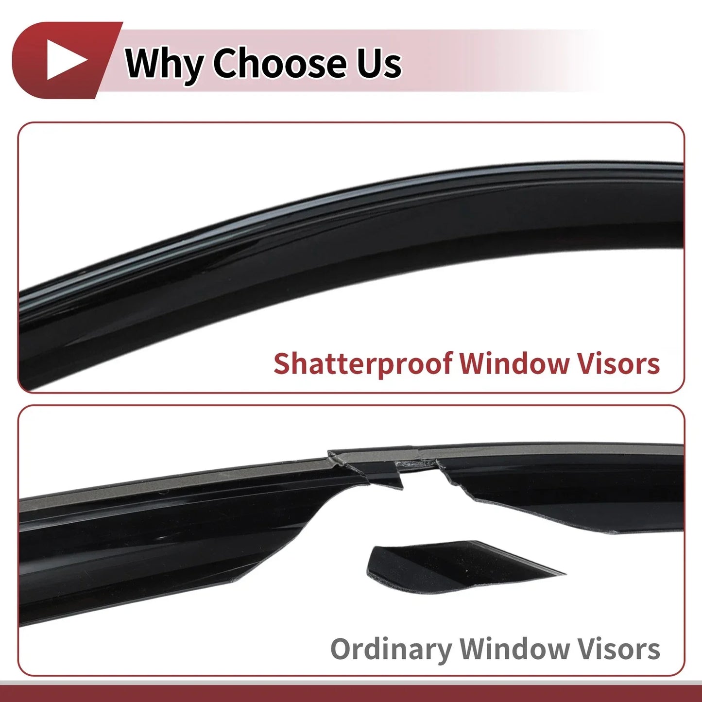 Window Deflectors for Lexus RX350 RX450h Side Window Vent Visors (2010-2015)