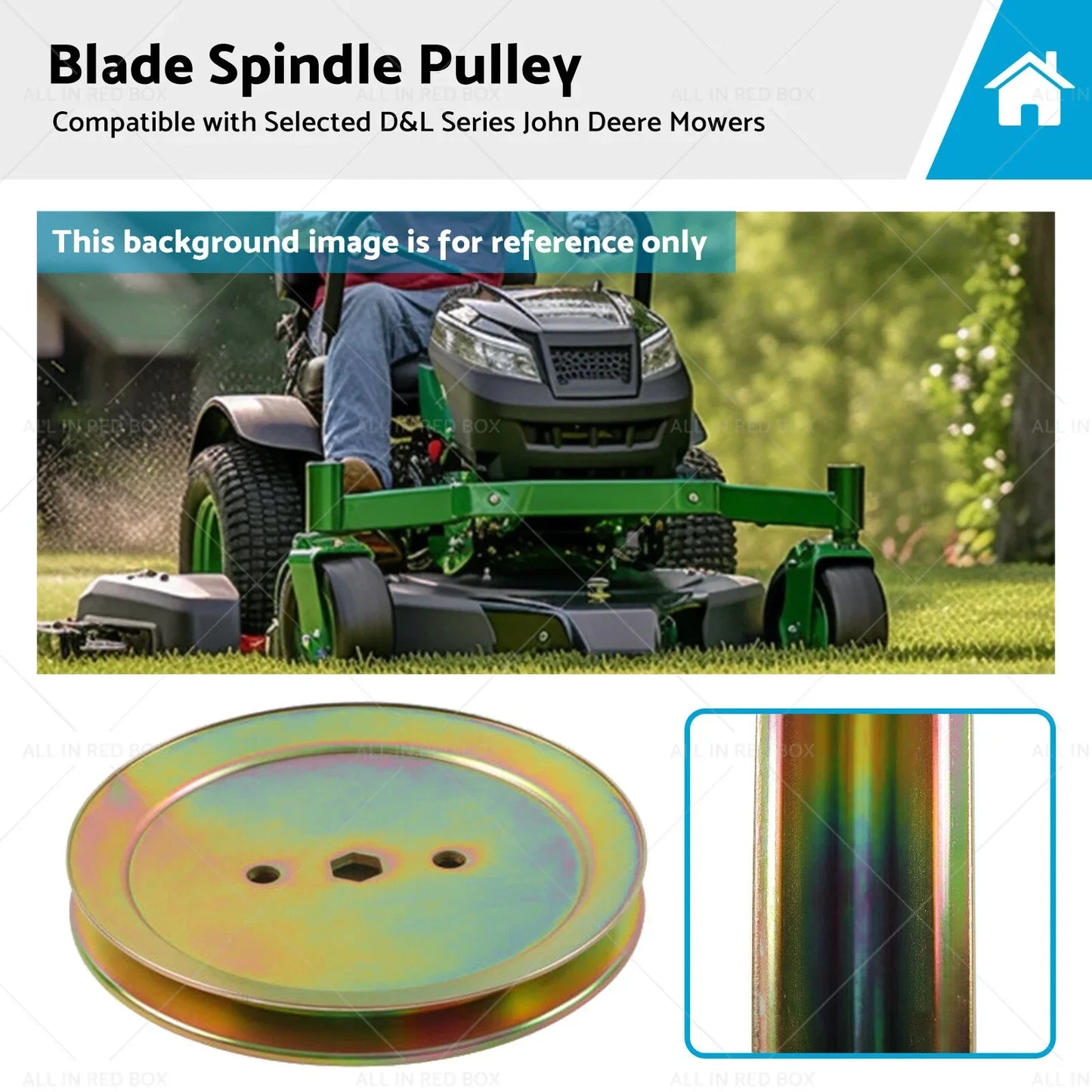 GX20367 Blade Spindle Pulley for John Deere D&L Series Mowers