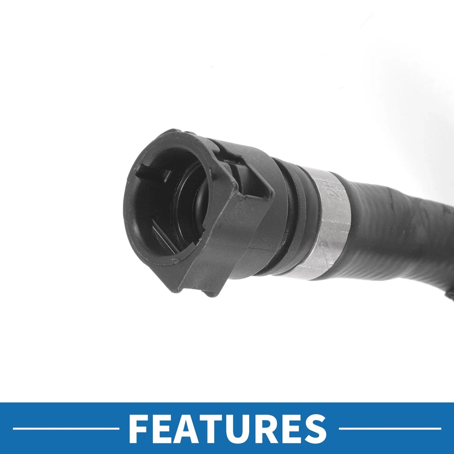 Engine Radiator Hose for BMW 228i 2.0L Rubber Black (2014 - 2016)
