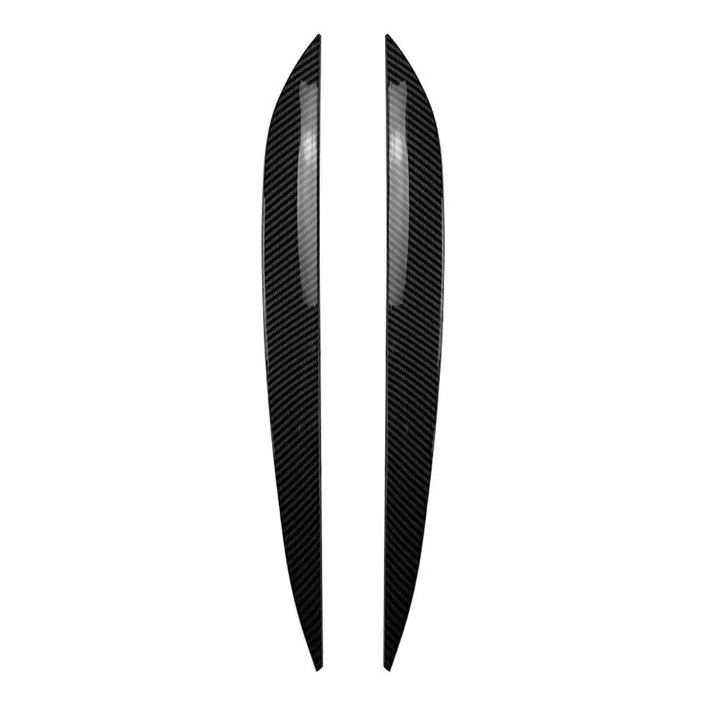 Carbon Fiber Front Headlight Eyelid Trim Covers for VW Touareg (2010-2018)