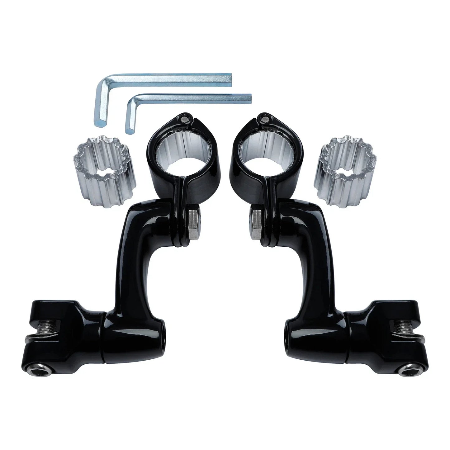 Black Highway Bar Footpegs for Harley Touring (2022-2023)