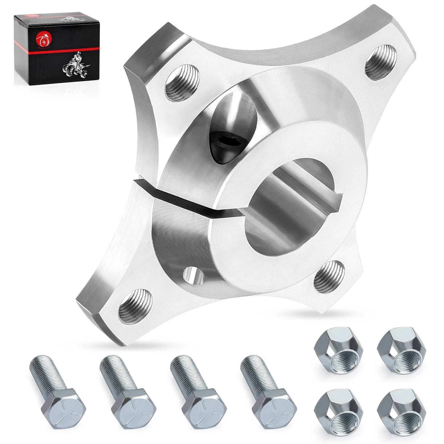 2 x Wheel Hub 1-1/4 Rear 4 x 4 Aluminum for Go Kart