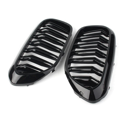 Front Kidney Grille Set for 17-19 BMW G30 G38 Glossy Black (2017-2019)