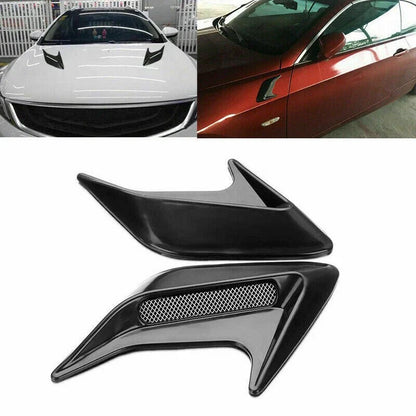 Replacement Fender Part 2 x ABS Vent Black Stickers Tool
