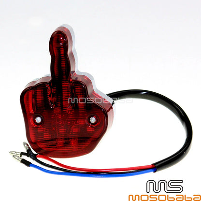 LED Tail Light Rear Brake License Plate Lamp Red Lens for Harley