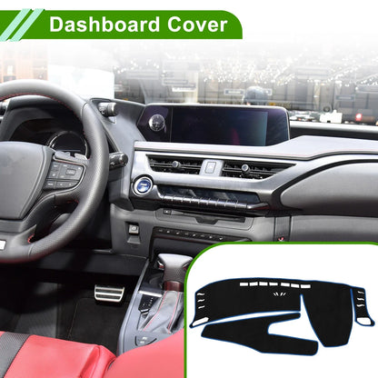 Dashboard Cover Mat for Lexus UX250H 2019-2020 Sun Protector Pad Black Blue