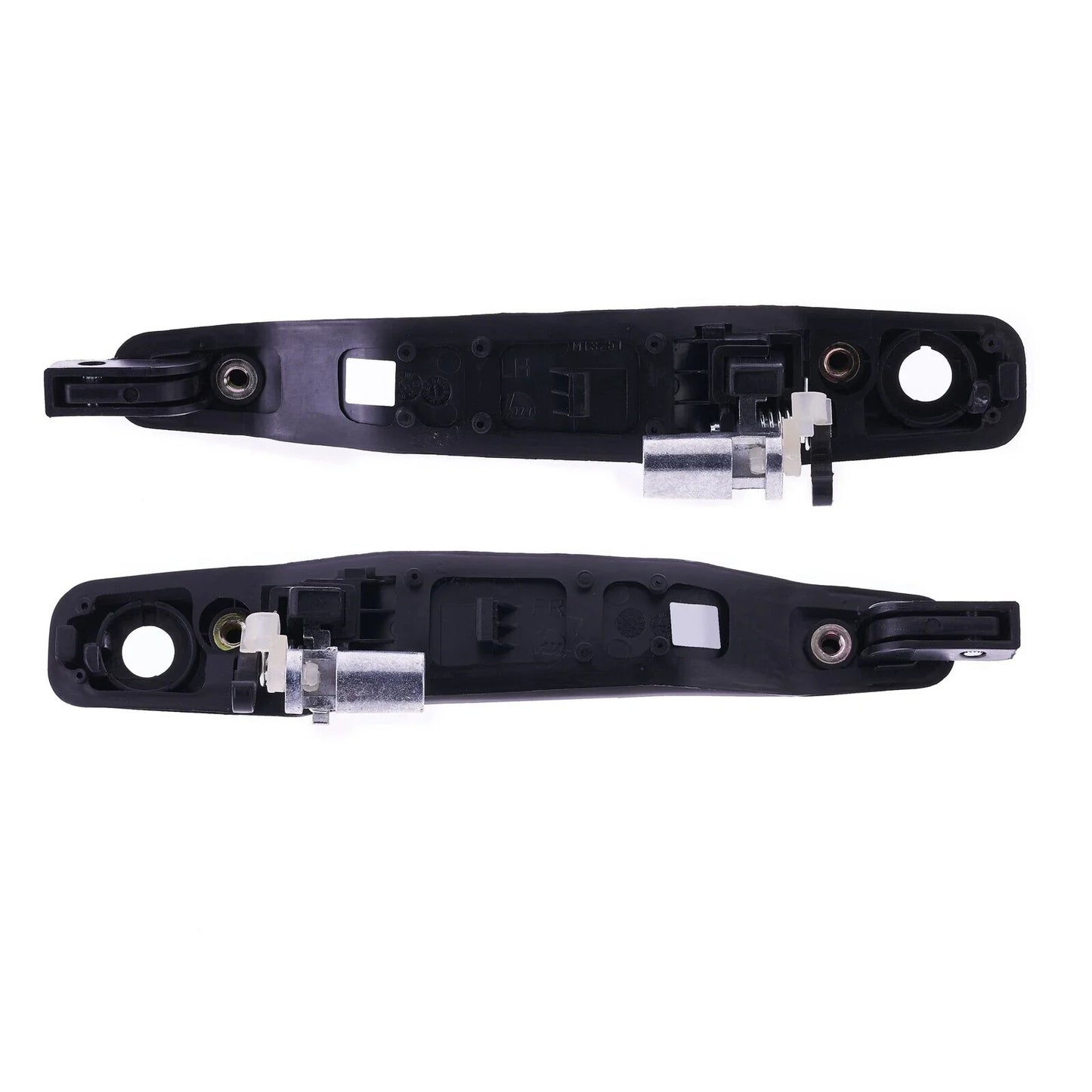 2 x Door Handle Outer Black for Mitsubishi Lancer (2002–2007)