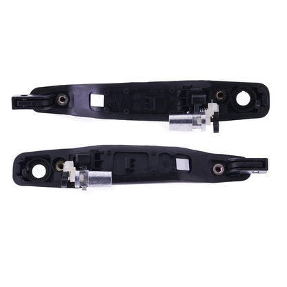 2 x Door Handle Outer Black for Mitsubishi Lancer (2002–2007)