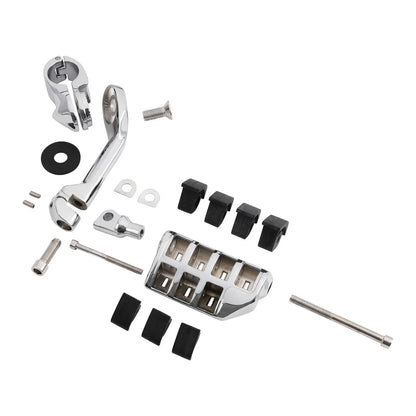 1-1/4" Chrome Footpeg Footrest Mount for Harley Touring Engine Guard