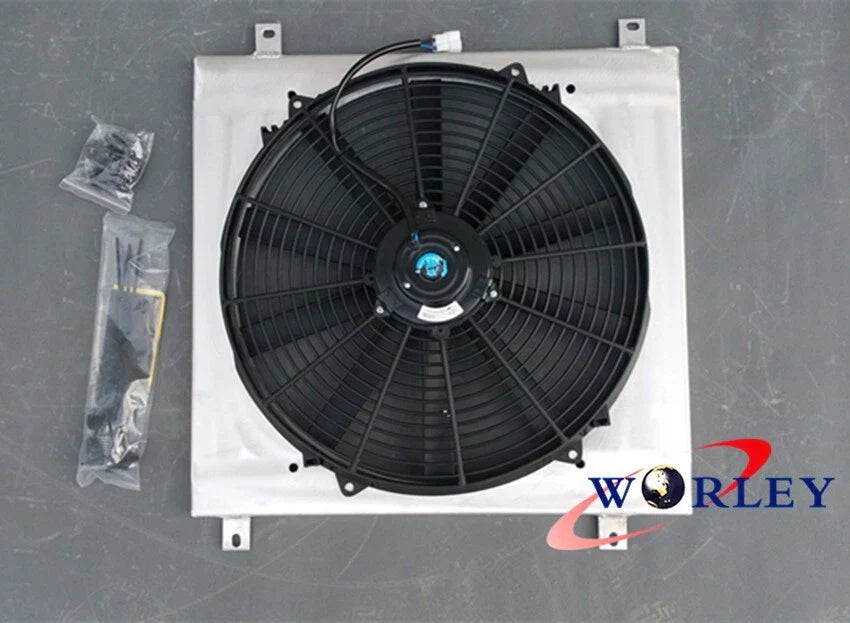 Aluminum Radiator Shroud & Fan for Datsun 1200 (1970-1973)