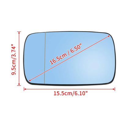 Left Side Mirror Heated w/ Backing Plate for BMW E39 E46 (1998-2005)