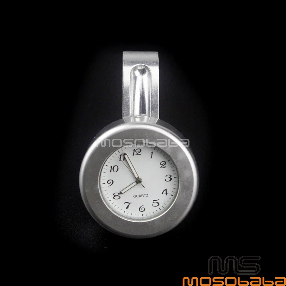 7/8" Waterproof Motorcycle Handlebar Mount Dial Clock for Chopper