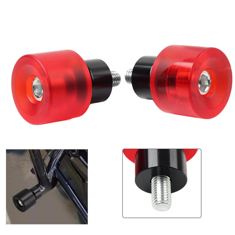 M12 Red Engine Guard Crash Bar End Screws for Harley