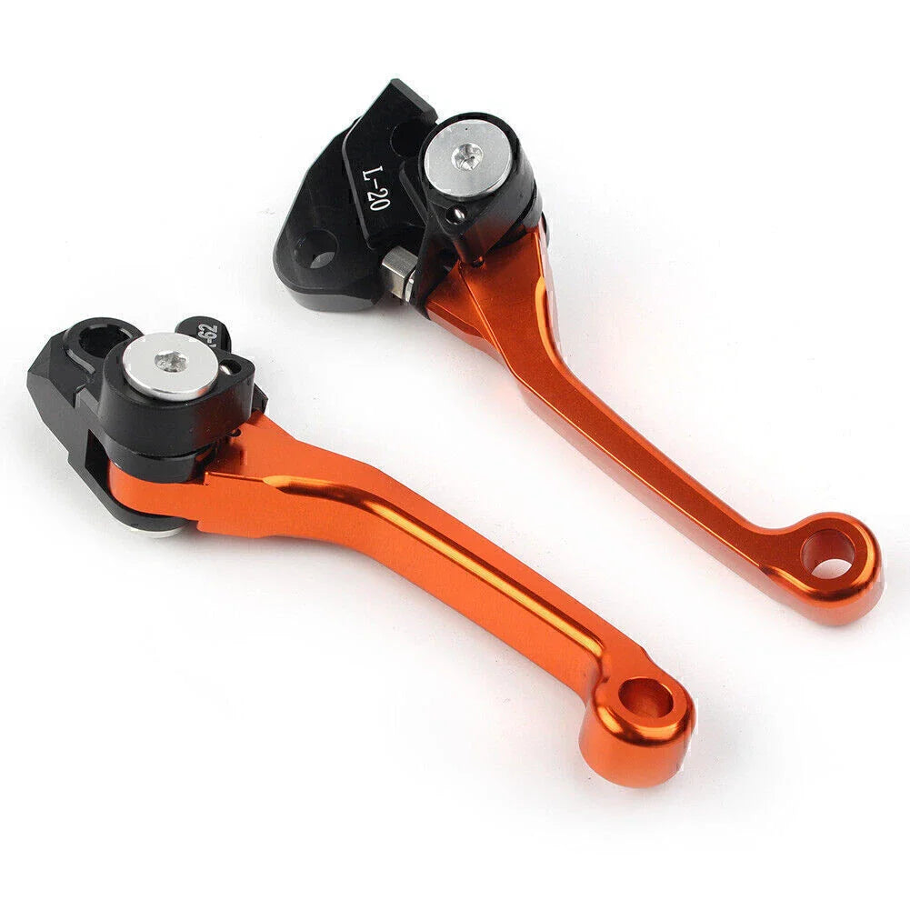 Orange CNC Aluminum Brake Clutch Levers for RMZ450 (2005-2022)