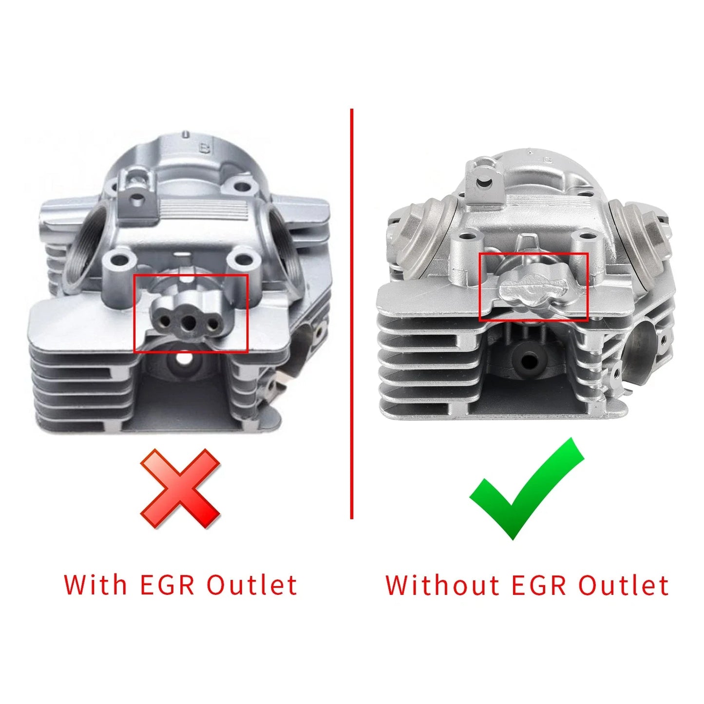 Engine Head Cylinder without EGR for Yamaha TT-R125 (2000–2022)
