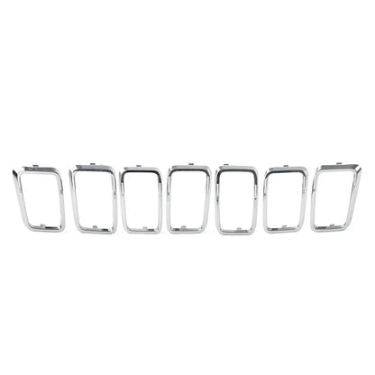 7x Front Grille Cover Inserts for Jeep Grand Cherokee (2017-2021)