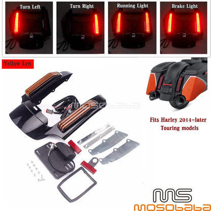Rear Fender Extension with LED Turn Signal Light for Harley Touring FLHR CVO