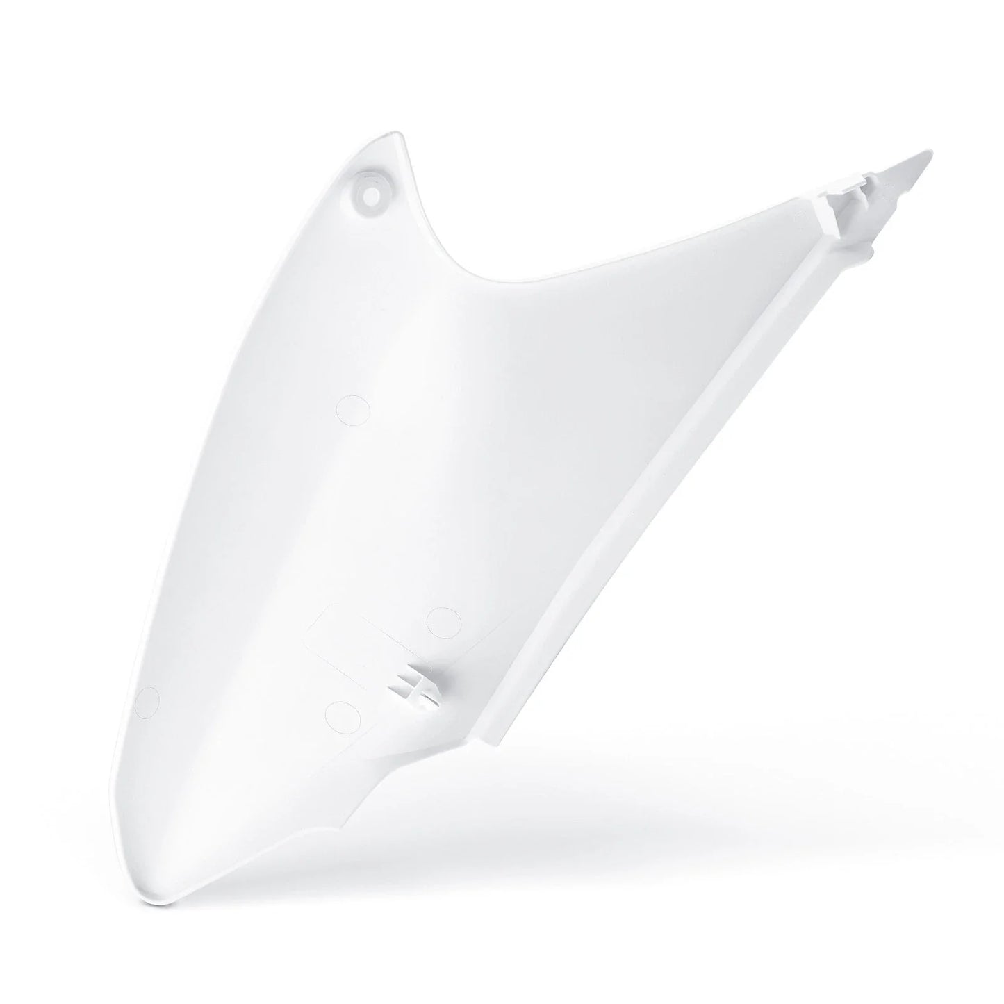 White Right Side Number Plate Cover for Honda CRF230F (2004–2009)