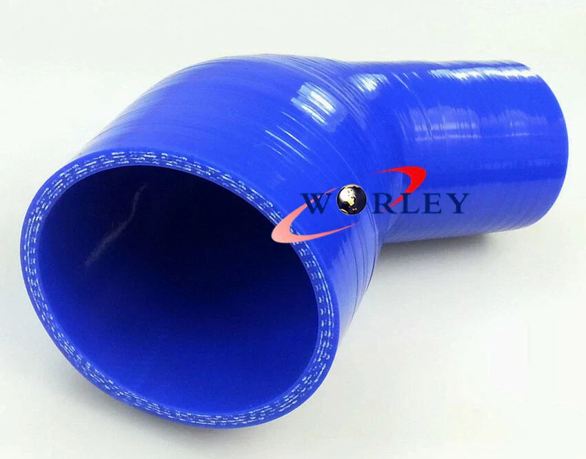 2.5" to 3" 64mm - 76mm Silicone 45° Elbow Reducer Hose for Car
