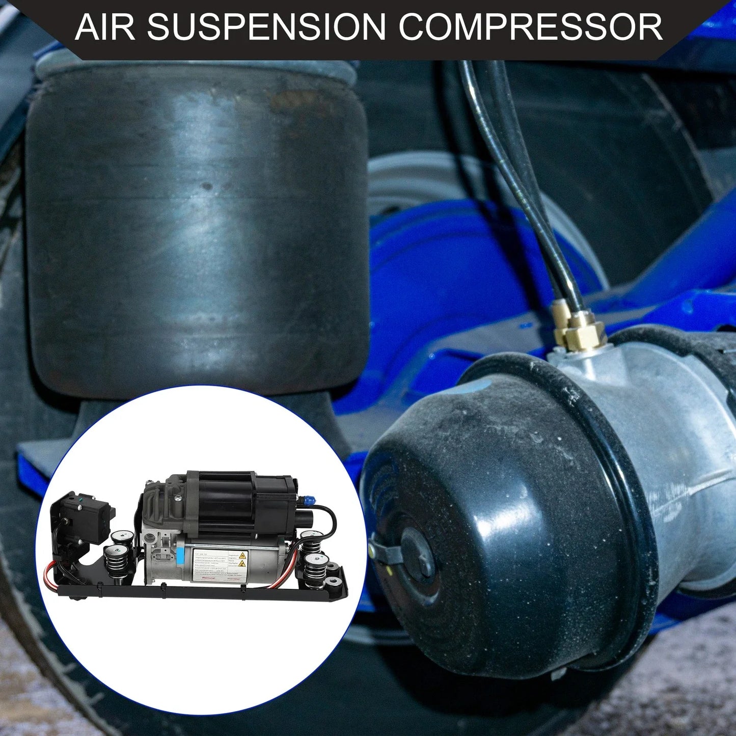 Air Suspension Compressor with Bracket for BMW 535i Inc 1 (2009-2017)