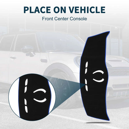 Dash Cover Mat for BMW Mini Cooper (MINI) Black Blue (2014-2024)