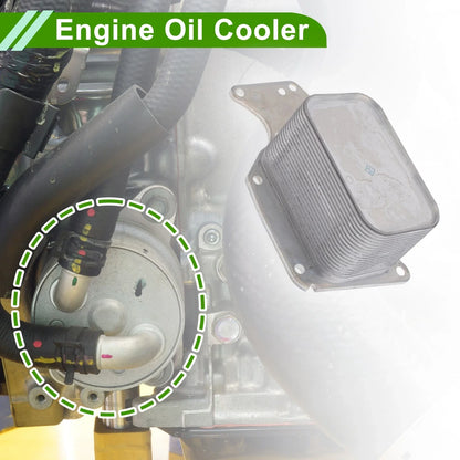Engine Oil Cooler + Transmission Oil Cooler for BMW 320i XDrive