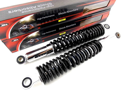 350mm JBS Black/Chrome Shock Absorbers for Honda TL125