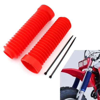 Red Plastic Front Fork Shock Boots for Honda ATC 250R (1983-1986)