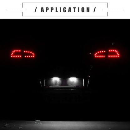 2 x LED License Plate Lights for Mercedes-Benz GL550 (2008-2012)