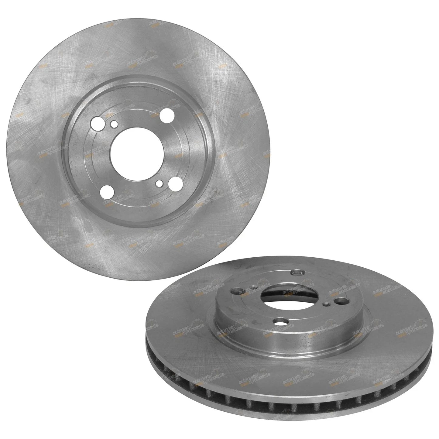 2 x Front Disc Brake Rotors for Toyota Corolla (2001–2007)