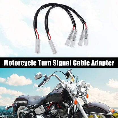 Motorcycle Turn Signal Cable Adapter Connector for Honda  - 4 x Pcs