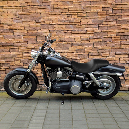 Black Gel Seat for Harley Dyna Fat Bob Street Bob (2006-2017)
