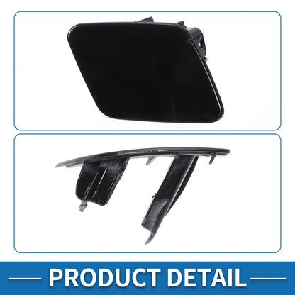 Right Side Bumper Headlight Washer Nozzle Cover Cap for BMW 1 Series Black